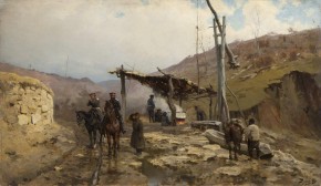 Болгарское селение. Кухня Атаманского полка в Брестовце