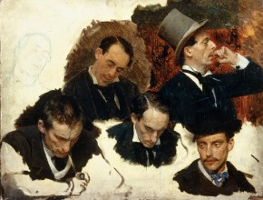 Головы мужчин