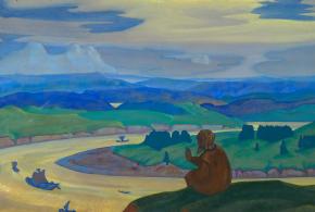 Прокопий Праведный за неведомых плавающих молится