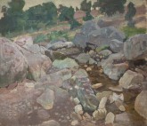 Stream Between Rocks. Crimea