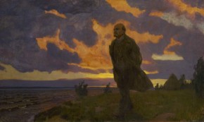 В. И. Ленин в Разливе в 1917 году