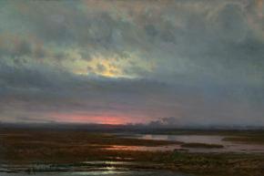 Закат над болотом