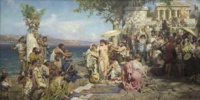 Фрина на празднике Посейдона в Элевзине