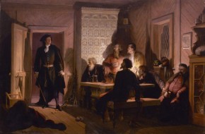 Peter the Great Catching Conspirators in the Act in the House of Ivan Tsykler on 23 February 1697