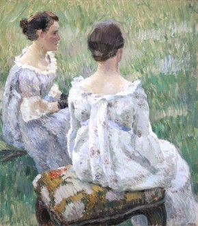 Две сидящие женщины