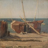 Ипор. Лодки после дождя