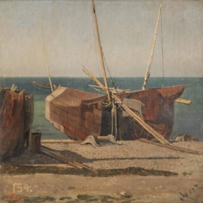 Ипор. Лодки после дождя