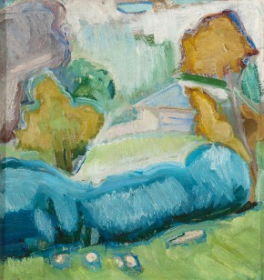 Голубой пейзаж