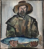 Рыбак с семгой