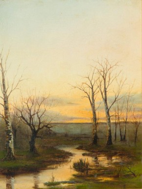 Весенний вечер на болоте