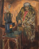 Женщина у «буржуйки». Блокада