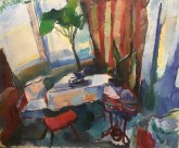 Голубой интерьер