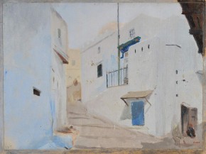 Танжер. Утро. Солнце сквозь белый туман