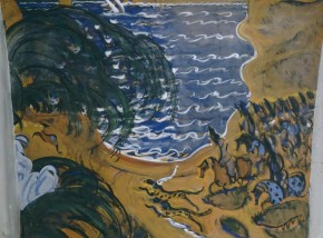 Выезд на охоту. Эскиз занавеса к балету «Шехеразада»