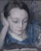 Портрет дочери художника Веры Сергеевны Малютиной