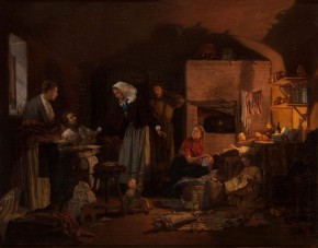 Посещение бедного семейства сестрою милосердия накануне праздника Рождества Христова