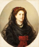 Портрет неизвестной в черном платье