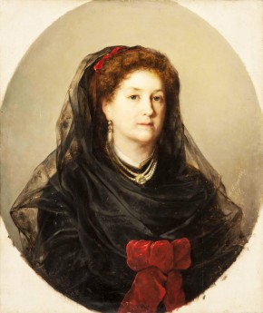 Портрет неизвестной в черном платье