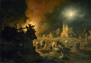 Пожар в деревне