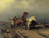 Бечевая тяга на реке Ижоре