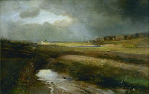 Пейзаж с церковью