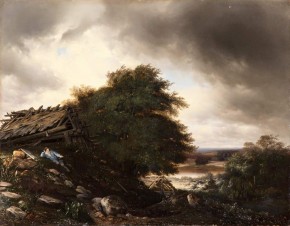 Вид в имении графа Кушелева-Безбородко «Краснопольцы» Холмского уезда Псковской губернии