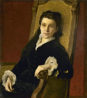 Портрет общественной деятельницы Поликсены Степановны Стасовой, рожд. Кузнецовой (1839-1918), жены Д. В. Стасова