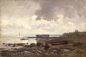 Берег Ладожского озера. Облачный день