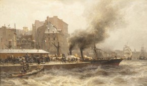 Гавр. Вход в порт во время прилива