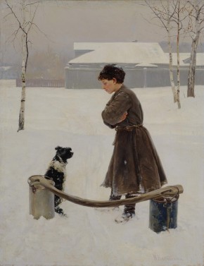 Мальчик с собакой