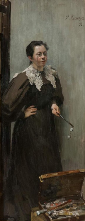 Портрет художницы А. П. Остроумовой