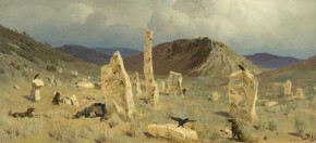 Убитый солдат. Близ селения Мечки