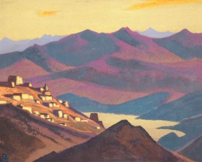 Yamdrok Lake (A Settlement in the Mountains)