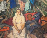 В шалаше на покосе (Маша и Вася Чугуновы)