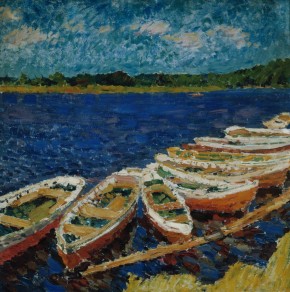 Лодки на реке Москве