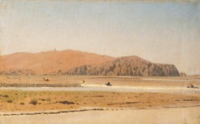 Всадники, переплывающие речку