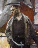 Портрет плавильщика завода «Красный выборжец» Ф. Д. Безуглова