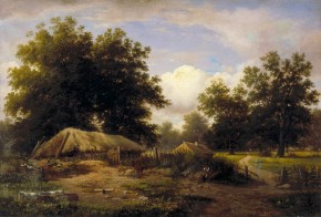 Украинский хутор в дубовом лесу