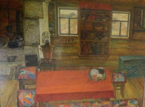 Интерьер в башкирской избе