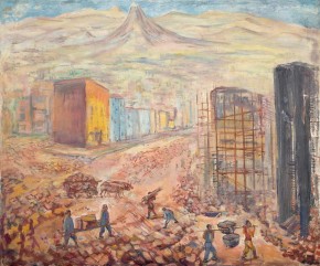 Строительство новой улицы в Ереване