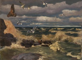 Над буйным прибоем