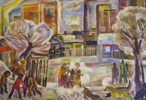 Зимний день в новом районе