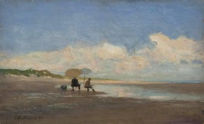 Морское побережье. Художники на этюдах