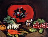 Поднос и овощи