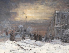 Набережная Невы у Зимнего дворца