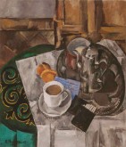 Натюрморт с кофейником и чашкой