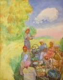 Бригада во время перерыва