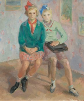 Две девочки-школьницы