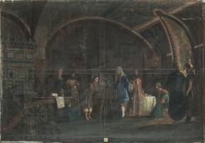 Детство и учение Петра / Тиммерман показывает Петру употребление астролябии