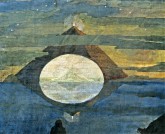 Фантастический пейзаж с пирамидой